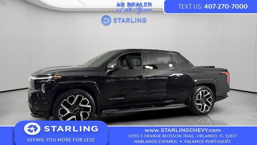 Black 2024 Chevrolet Silverado EV First-Edition RST 4WD