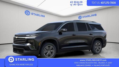 Mosaic Black Metallic 2026 Chevrolet Traverse LT