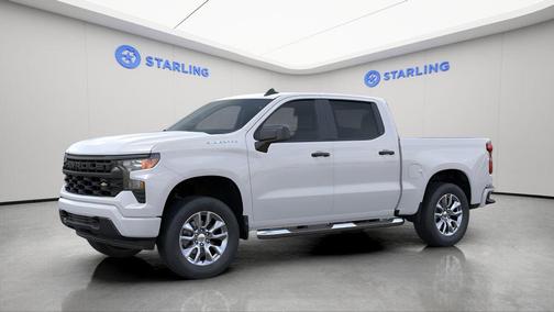 Summit White 2026 Chevrolet Silverado 1500 Custom