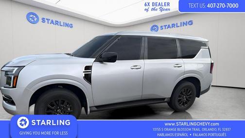 Brilliant Silver Metallic 2025 Nissan Armada SV 2WD