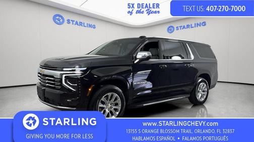 Black 2025 Chevrolet Suburban Premier