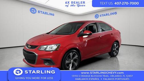 Red 2017 Chevrolet Sonic Premier