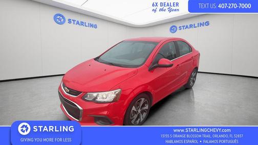 Red 2017 Chevrolet Sonic Premier