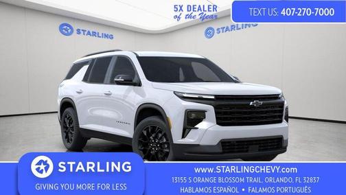 Polar White Tricoat 2026 Chevrolet Traverse LT