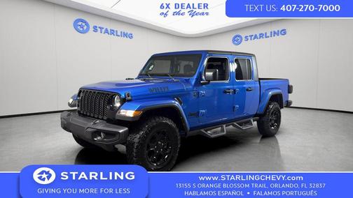 Hydro Blue Pearlcoat 2023 Jeep Gladiator Willys 4x4