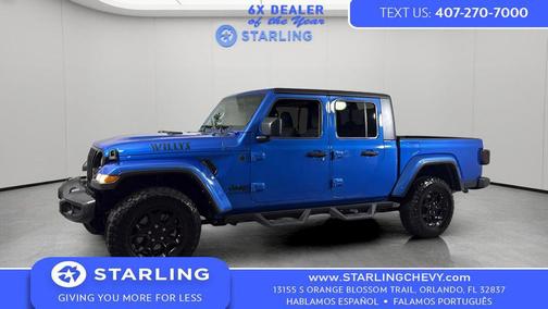 Hydro Blue Pearlcoat 2023 Jeep Gladiator Willys 4x4