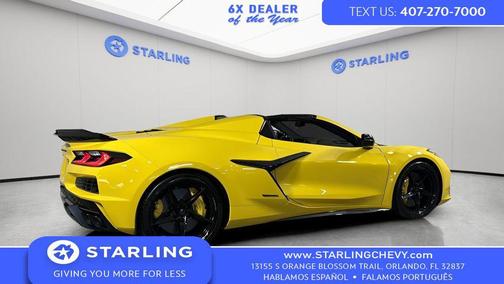 Competition Yellow Tintcoat Metallic 2025 Chevrolet Corvette E-Ray RWD Convertible 2LZ