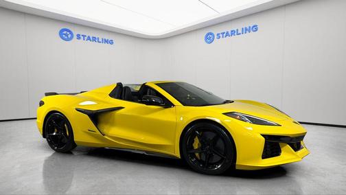 Competition Yellow Tintcoat Metallic 2025 Chevrolet Corvette E-Ray RWD Convertible 2LZ