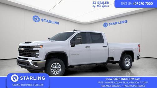 Summit White 2026 Chevrolet Silverado 2500 Crew Cab, Long Bed, WT, 4WD