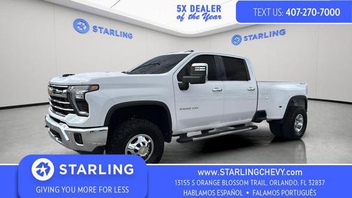Summit White 2025 Chevrolet Silverado 3500 LTZ