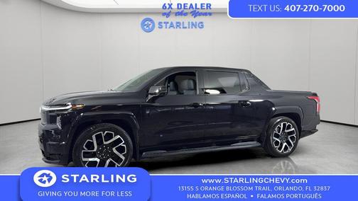 Black 2024 Chevrolet Silverado EV First-Edition RST 4WD