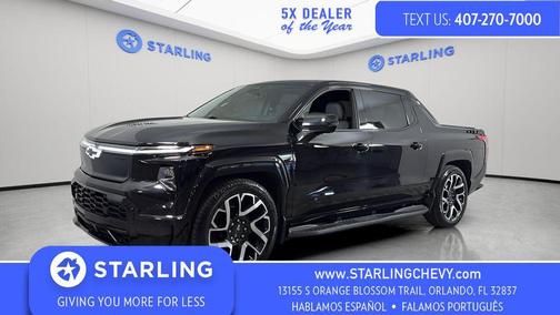 Black 2024 Chevrolet Silverado EV First-Edition RST 4WD
