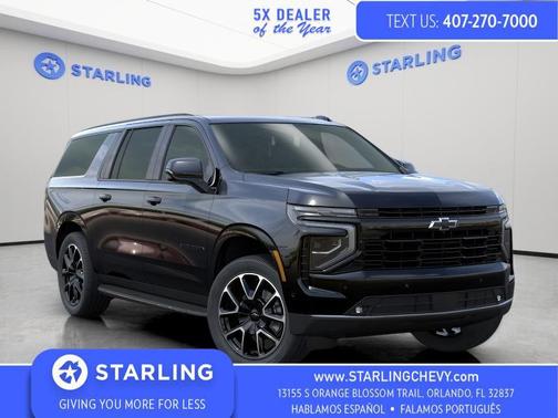 Black 2025 Chevrolet Suburban RST