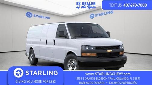 Summit White 2026 Chevrolet Express 2500 2500 Extended Wheelbase, WT, RWD