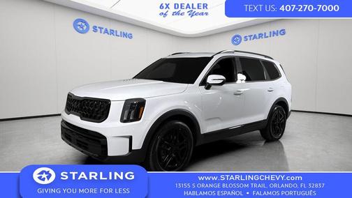 Glacial White Pearl 2025 Kia Telluride EX X-Line