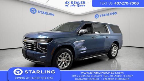 Lakeshore Blue Metallic 2025 Chevrolet Suburban Premier