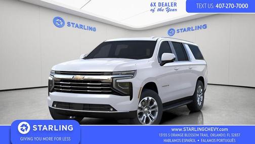 Summit White 2026 Chevrolet Suburban LT