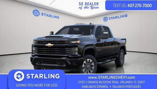 Black 2026 Chevrolet Silverado 2500 Custom