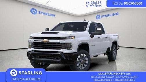 Summit White 2026 Chevrolet Silverado 2500 Custom