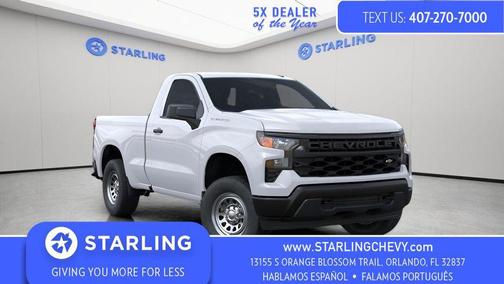 Summit White 2026 Chevrolet Silverado 1500 WT