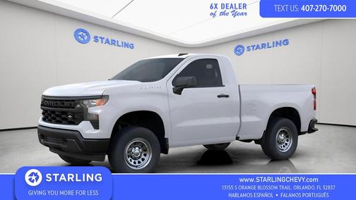 Summit White 2026 Chevrolet Silverado 1500 WT