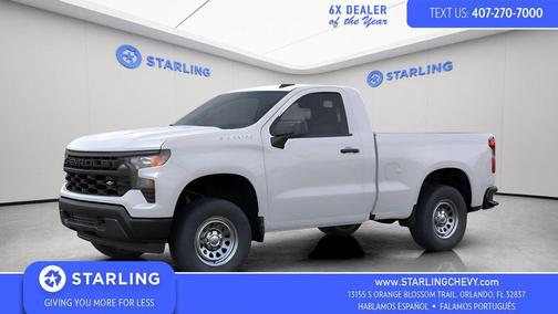 Summit White 2026 Chevrolet Silverado 1500 WT