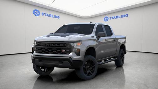 Sterling Gray Metallic 2026 Chevrolet Silverado 1500 Custom Trail Boss