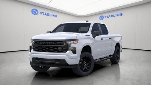 Summit White 2026 Chevrolet Silverado 1500 Custom