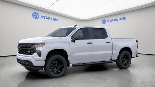 Summit White 2026 Chevrolet Silverado 1500 Custom