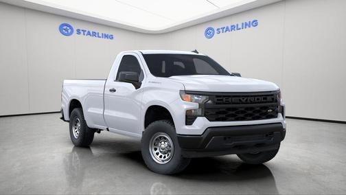 Summit White 2026 Chevrolet Silverado 1500 WT