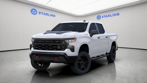 Summit White 2026 Chevrolet Silverado 1500 Custom Trail Boss