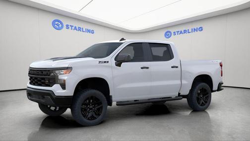 Summit White 2026 Chevrolet Silverado 1500 Custom Trail Boss