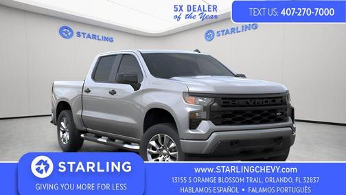 Sterling Gray Metallic 2026 Chevrolet Silverado 1500 Custom