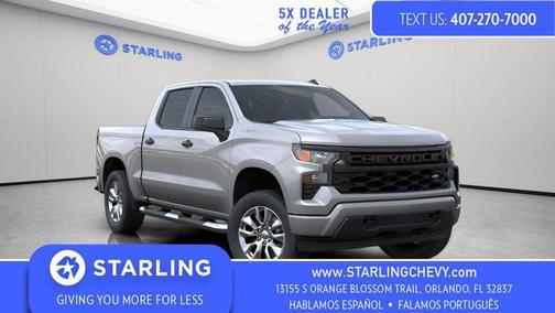 Sterling Gray Metallic 2026 Chevrolet Silverado 1500 Custom