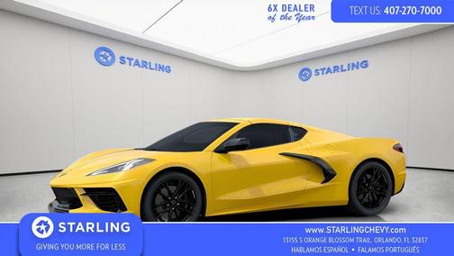 Competition Yellow Tintcoat Metallic 2026 Chevrolet Corvette Stingray w/1LT