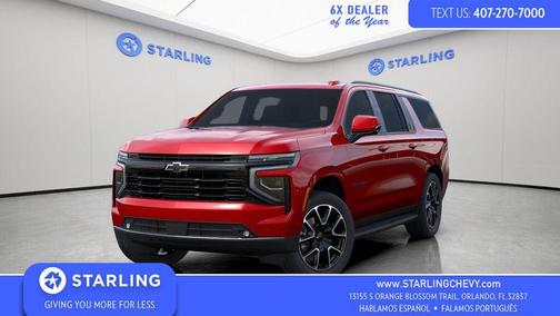 Radiant Red Tintcoat 2026 Chevrolet Suburban RST