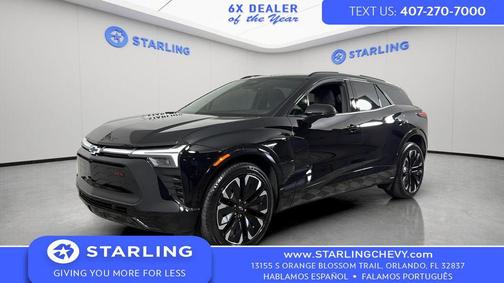 Black 2025 Chevrolet Blazer EV AWD RS