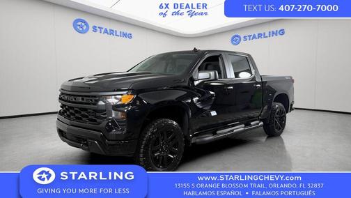 Black 2026 Chevrolet Silverado 1500 Custom Trail Boss