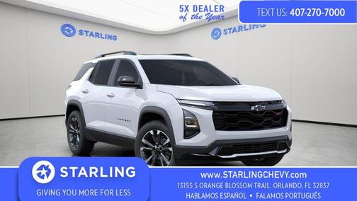 Polar White Tricoat 2026 Chevrolet Equinox FWD RS
