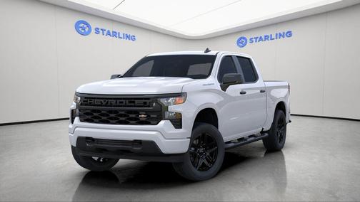 Summit White 2026 Chevrolet Silverado 1500 Custom