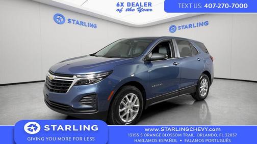 Lakeshore Blue Metallic 2024 Chevrolet Equinox LS