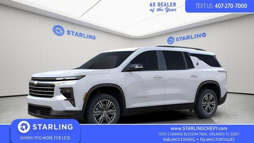 Polar White Tricoat 2026 Chevrolet Traverse LT