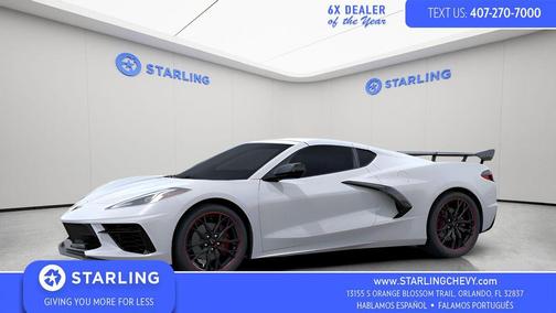 Arctic White 2026 Chevrolet Corvette Stingray w/1LT