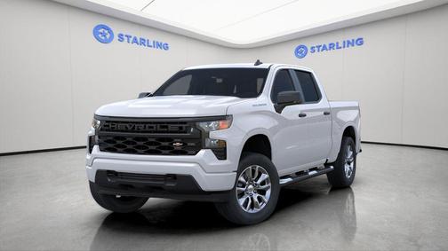 Summit White 2026 Chevrolet Silverado 1500 Custom