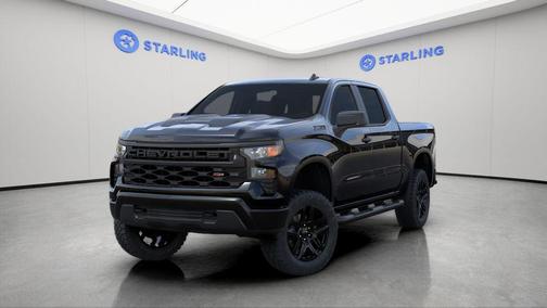 Black 2026 Chevrolet Silverado 1500 Custom Trail Boss