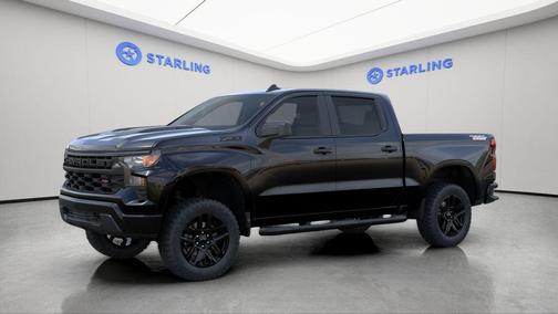 Black 2026 Chevrolet Silverado 1500 Custom Trail Boss