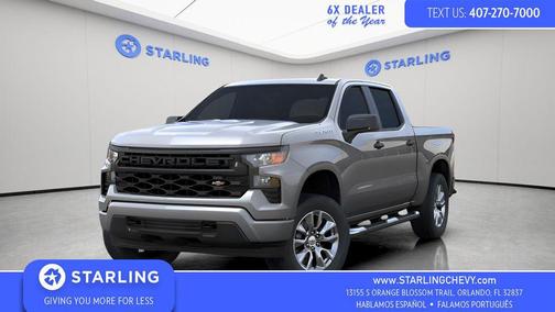 Sterling Gray Metallic 2026 Chevrolet Silverado 1500 Custom