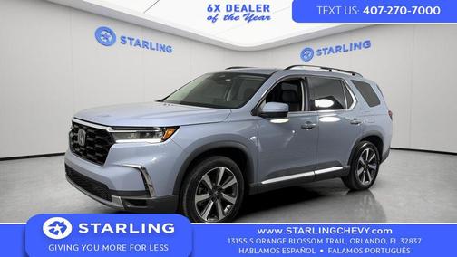 Sonic Gray Pearl 2025 Honda Pilot Touring 8-Passenger