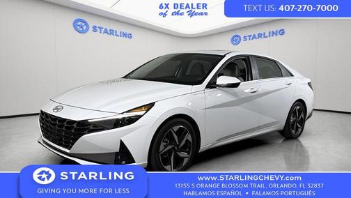 Ceramic White 2022 Hyundai ELANTRA HEV Limited