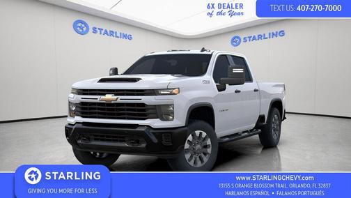 Summit White 2026 Chevrolet Silverado 2500 Custom